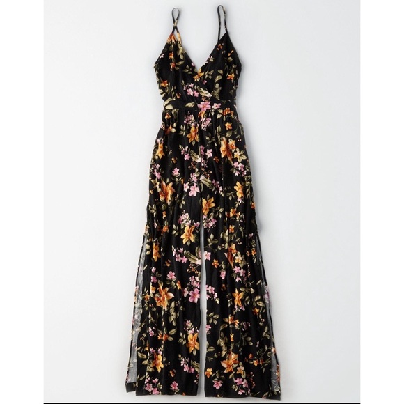 black jumpsuit american eagle